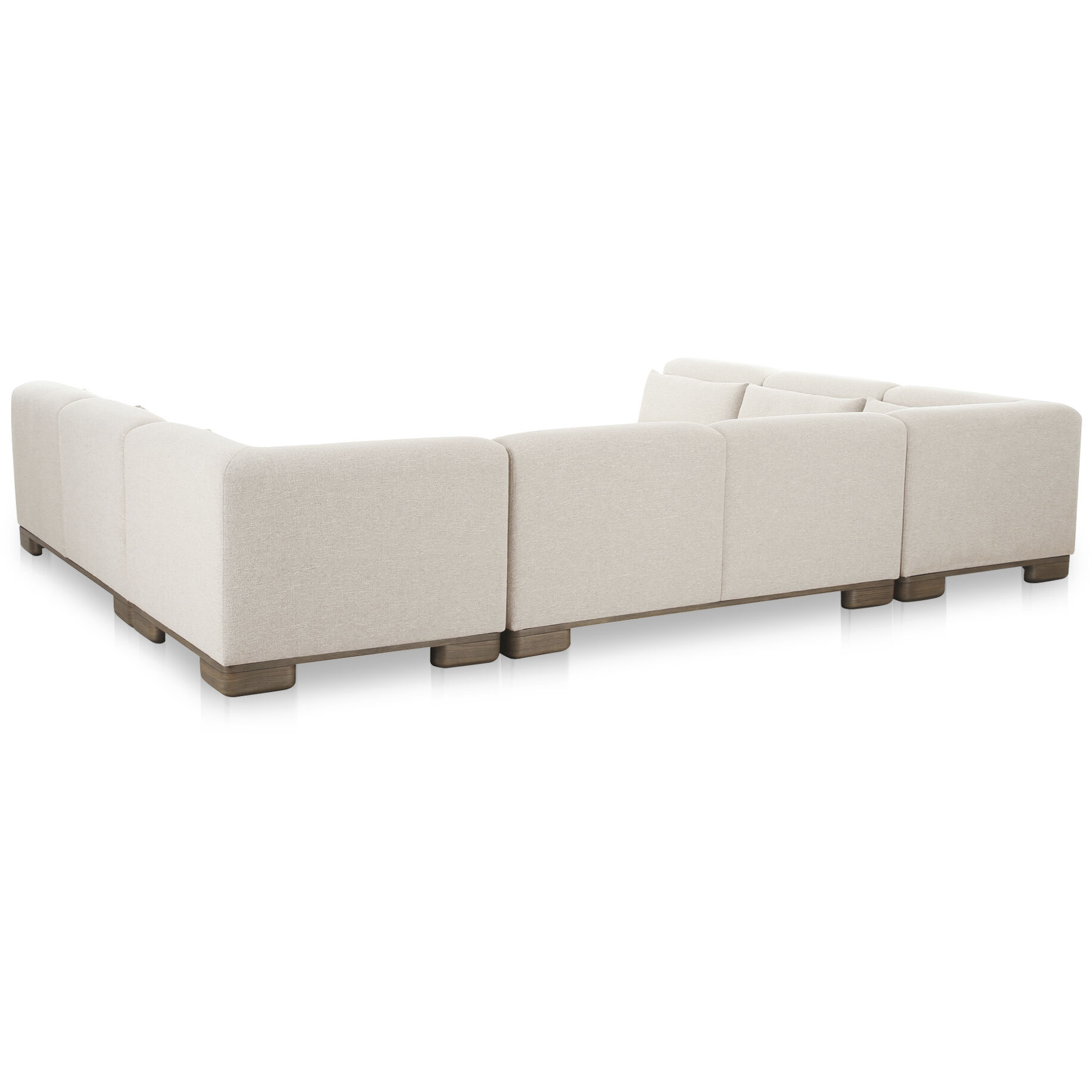June Beige Modular Sectional, U Shaped